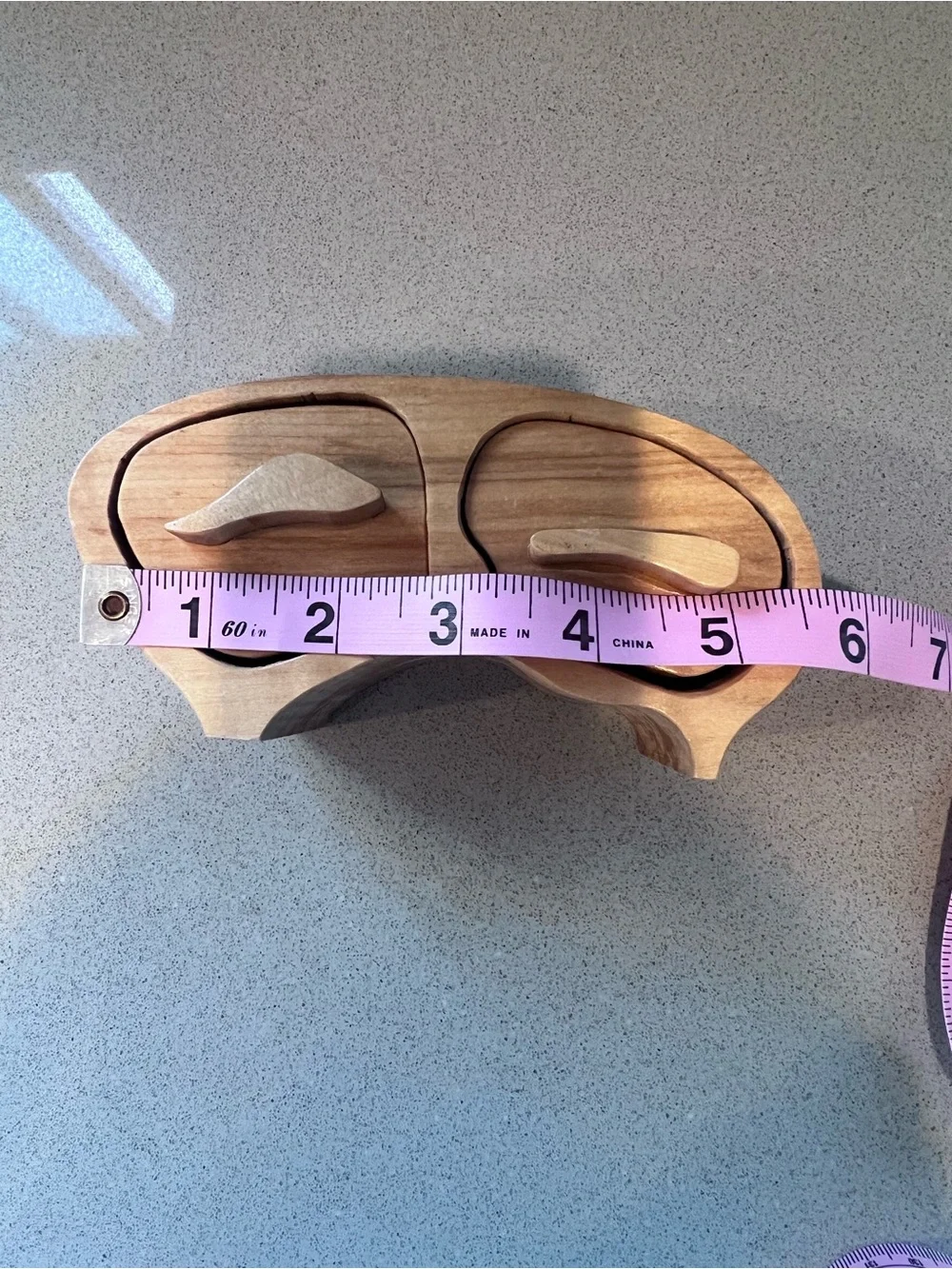 Handcrafted wooden bandsaw box curved wooden jewelry/trinket box Artesian